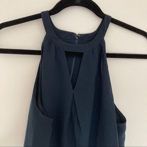 Banana Republic keyhole cutout halter blouse in S